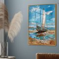 تابلوهات - مراكب وبحار SA32659 كل التابلوهات المودرن, قوارب و مراكب, بحار و شواطئ و مراكب ابيض - اوف وايت, ازرق - تركواز الوان زيتية - اكريليك, كلاسيك – نيو كلاسيك, لوحات فنية, مظهر بارز غرفة الاستقبال, غرفة المعيشة, مكاتب – شركات - اعمال اجازة الصيف اكريليك, بالطول, ببرواز, برواز ذهبى, مستطيل