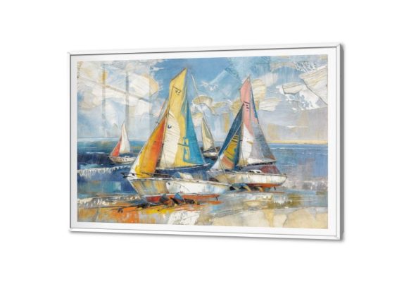 لوحات مودرن - مراكب SA33776 كل التابلوهات المودرن, قوارب و مراكب, بحار و شواطئ و مراكب ابيض - اوف وايت, ازرق - تركواز, اصفر الوان زيتية - اكريليك, بسيط و هادئ, لوحات فنية, مودرن غرفة المعيشة, مكاتب – شركات - اعمال اجازة الصيف اكريليك, بالعرض, ببرواز, برواز SF9, برواز ابيض, مستطيل