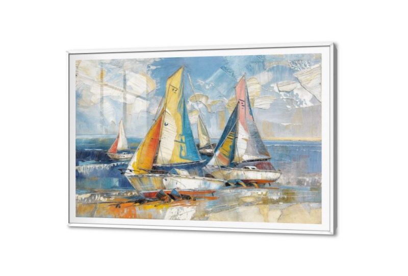 لوحات مودرن - مراكب SA33776 كل التابلوهات المودرن, قوارب و مراكب, بحار و شواطئ و مراكب ابيض - اوف وايت, ازرق - تركواز, اصفر الوان زيتية - اكريليك, بسيط و هادئ, لوحات فنية, مودرن غرفة المعيشة, مكاتب – شركات - اعمال اجازة الصيف اكريليك, بالعرض, ببرواز, برواز SF9, برواز ابيض, مستطيل