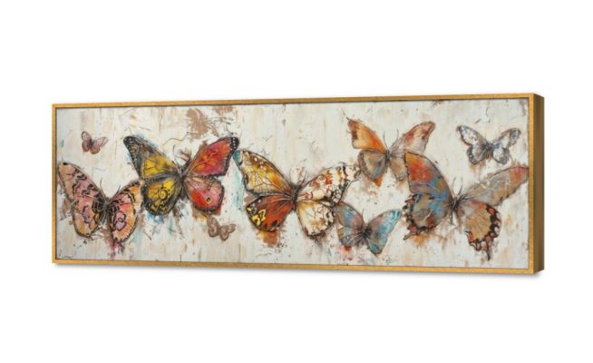 لوحات ديكور - فراشات SA34309 كل التابلوهات المودرن, فراشات, حيوانات و طيور بنى - بيج الوان زيتية - اكريليك, عتيق - فينتاج, لوحات فنية, مودرن غرفة المعيشة, غرفة النوم, غرفة بنات بالعرض, ببرواز, برواز ذهبى, مستطيل