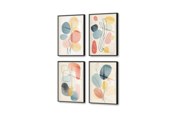 تابلوهات مودرن بسيـــطة SA36455 كل التابلوهات المودرن, تجريدي متعدد الالوان الستريشن - فيكتور, بسيط و هادئ, بوهو ستايل, لوحات فنية, مودرن غرفة الاستقبال, غرفة المعيشة, مدخل المنزل, مكاتب – شركات - اعمال بالطول, بالعرض, ببرواز, برواز اسود, مستطيل