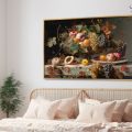 برواز مودرن - لغرف الطعام SA36362 كل التابلوهات المودرن, فواكه, مشروبات – اطعمة - المطبخ اخضر - زيتى, الوان داكنة, برتقالى, بنى - بيج عتيق - فينتاج, كلاسيك – نيو كلاسيك, لوحات فنية غرفة الطعام - المطبخ بالعرض, ببرواز, برواز ذهبى, مستطيل