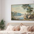 تابلوه - منظر طبيعي SA36163 كل التابلوهات المودرن, اشجار, مناظر طبيعية اخضر - زيتى, ازرق - تركواز, رمادى الوان زيتية - اكريليك, عتيق - فينتاج, كلاسيك – نيو كلاسيك, لوحات فنية غرفة الاستقبال, غرفة المعيشة, مدخل المنزل, مكاتب – شركات - اعمال بالعرض, ببرواز, برواز خشبى, مستطيل