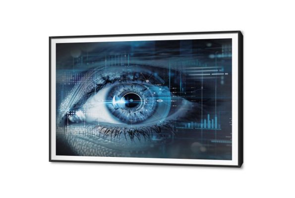 تابلوهات - تكنولوجيا رقمية SA37039 كل التابلوهات المودرن, اعمال و شركات, تكنولوجى, تكنولوجى و معلومات, عيون, شخصيات و وجوه ازرق - تركواز, اسود, الوان داكنة ديجيتال آرت, مودرن غرفة شباب, مكاتب – شركات - اعمال بالعرض, ببرواز, برواز SF9, برواز اسود, مستطيل