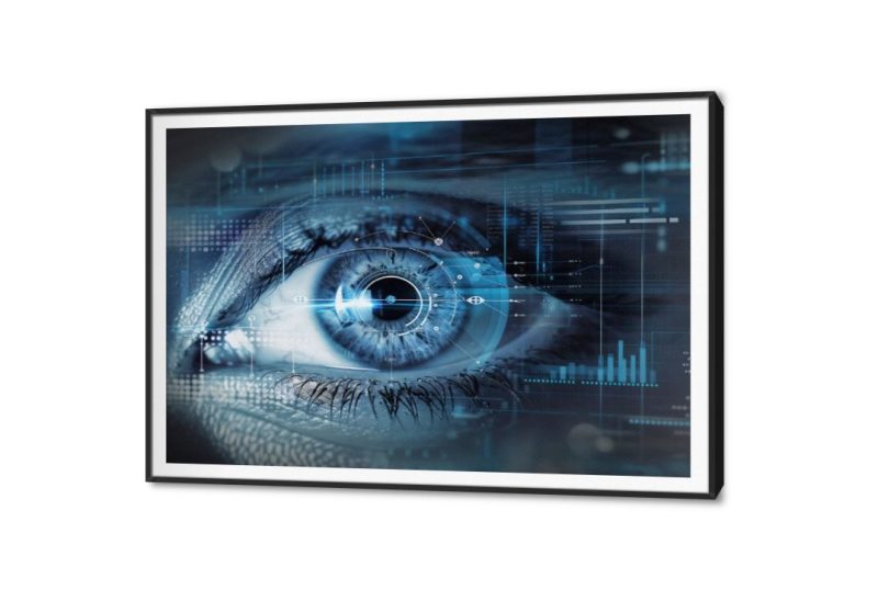تابلوهات - تكنولوجيا رقمية SA37039 كل التابلوهات المودرن, اعمال و شركات, تكنولوجى, تكنولوجى و معلومات, عيون, شخصيات و وجوه ازرق - تركواز, اسود, الوان داكنة ديجيتال آرت, مودرن غرفة شباب, مكاتب – شركات - اعمال بالعرض, ببرواز, برواز SF9, برواز اسود, مستطيل