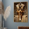 تابلوه - توت عنخ آمون SA37757 كل التابلوهات المودرن, مصر الفرعونية, مصر القديمة, مناظر مصرية, مصر بنى - بيج, فضى – ذهبى ديجيتال آرت, لوحات فنية مدخل المنزل, مكاتب – شركات - اعمال بالطول, ببرواز, برواز ذهبى, مستطيل