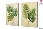 تابلوهات ديكور - أوراق النخيل SA38344 اوراق شجر - نباتات اخضر - زيتى لوحات فنية غرفة الاستقبال