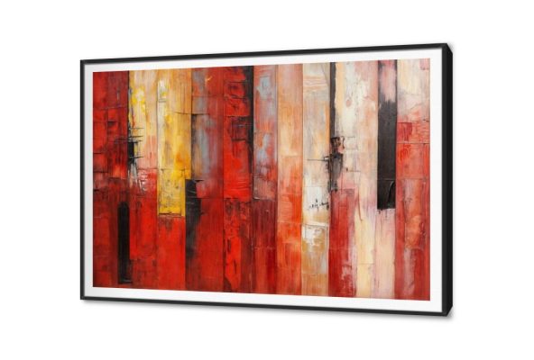 تابلوه مودرن تجريدي SA38941 كل التابلوهات المودرن, تجريدي احمر - نبيتى, اصفر, برتقالى الوان زيتية - اكريليك, لوحات فنية, مودرن غرفة الاستقبال, غرفة المعيشة, مدخل المنزل, مكاتب – شركات - اعمال بالعرض, ببرواز, برواز SF9, برواز اسود, مستطيل