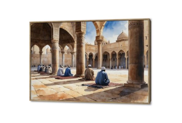 لوحات إسلامي SA39828 كل التابلوهات المودرن, اماكن اسلامية و عربية, مصر القديمة, اسلامى - ايات قرآنية و خط عربى, مصر ازرق - تركواز, بنى - بيج, رمادى الوان زيتية - اكريليك, كلاسيك – نيو كلاسيك, لوحات فنية غرفة الاستقبال, غرفة المعيشة, مدخل المنزل بالعرض, ببرواز, برواز خشبى, مستطيل