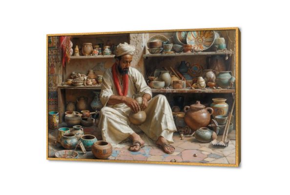 لوحات مصرية - صانع الخزف SA39959 كل التابلوهات المودرن, اعمال و شركات, اعمال يدوية و اخرى, رجال, مصر القديمة, شخصيات و وجوه, مصر ابيض - اوف وايت, برتقالى, بنى - بيج الوان زيتية - اكريليك, كلاسيك – نيو كلاسيك, لوحات فنية مدخل المنزل, مكاتب – شركات - اعمال بالعرض, ببرواز, برواز ذهبى, مستطيل