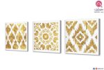 لوحات - نقوش ذهبية SA40911 زخارف اسلامية فضى – ذهبى لوحات فنية غرفة الاستقبال