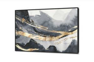 لوحات ديكور رسم تجريدي رخامي SA42657 كل التابلوهات المودرن, تجريدي ابيض و اسود, رمادى, فضى – ذهبى الوان مائية, لوحات فنية, مودرن غرفة الاستقبال, غرفة المعيشة, مدخل المنزل, مكاتب – شركات - اعمال بالعرض, ببرواز, برواز اسود, مستطيل