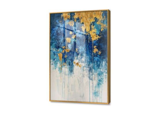 تابلوه مودرن تجريدى أزرق SA44032 كل التابلوهات المودرن, تجريدي ازرق - تركواز, فضى – ذهبى الوان زيتية - اكريليك, لوحات فنية, مودرن غرفة الاستقبال, غرفة المعيشة, مدخل المنزل, مكاتب – شركات - اعمال اكريليك, بالطول, ببرواز, برواز ذهبى, مستطيل