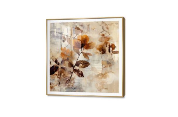 لوحات ديكور أوراق شجر بني وبيج SA43770 كل التابلوهات المودرن, اوراق شجر - نباتات, ورود - زهور - نباتات بنى - بيج, فضى – ذهبى الوان مائية, عتيق - فينتاج, لوحات فنية, مودرن غرفة الاستقبال, غرفة المعيشة, مدخل المنزل اكريليك, ببرواز, برواز SF9, برواز ذهبى, مربع