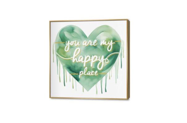 تابلوه مودرن رومانسي قلب SA44072 كل التابلوهات المودرن, قلوب, English Text & Quotes, رومانسى ابيض - اوف وايت, اخضر - زيتى الوان مائية, ديجيتال آرت, كتابات و حروف, مودرن غرفة المعيشة, غرفة النوم ببرواز, برواز ذهبى, مربع