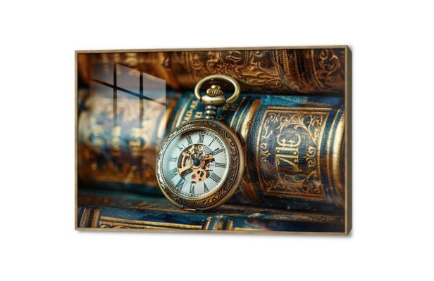ساعة جيب عتيقة وكتب قديمة لوحات ديكور SA45319 كل التابلوهات المودرن, ساعات, طبيعه صامتة ازرق - تركواز, بنى - بيج, فضى – ذهبى صور فوتوغرافية, عتيق - فينتاج, كلاسيك – نيو كلاسيك مكاتب – شركات - اعمال بالعرض, ببرواز, برواز خشبى, مستطيل