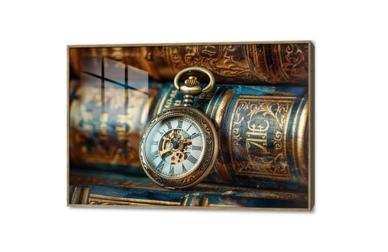 ساعة جيب عتيقة وكتب قديمة لوحات ديكور SA45319 كل التابلوهات المودرن, ساعات, طبيعه صامتة ازرق - تركواز, بنى - بيج, فضى – ذهبى صور فوتوغرافية, عتيق - فينتاج, كلاسيك – نيو كلاسيك مكاتب – شركات - اعمال بالعرض, ببرواز, برواز خشبى, مستطيل