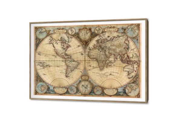 تابلوهات ديكور خريطة العالم و الكرة الأرضية SA46566 كل التابلوهات المودرن, خرائط, اماكن و مدن و مباني بنى - بيج اشكال هندسية و زخارف, تماثل - سيميترى, دوائر, ديجيتال آرت, عتيق - فينتاج, مودرن غرفة شباب, مدخل المنزل, مكاتب – شركات - اعمال بالعرض, ببرواز, برواز SF9, برواز خشبى, مستطيل