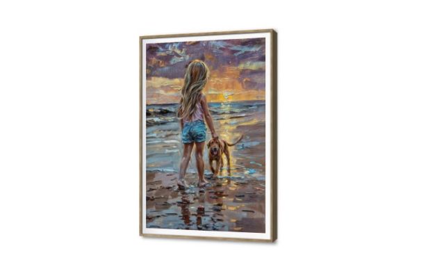 لوحات ديكور فتاة صغيرة مع كلب على الشاطئ SA50797 كل التابلوهات المودرن, اطفال, شاطئ البحر, كلاب, بحار و شواطئ و مراكب, حيوانات و طيور, شخصيات و وجوه اصفر, بنى - بيج الوان زيتية - اكريليك, عتيق - فينتاج, لوحات فنية, مودرن غرفة اطفال, غرفة الاستقبال, غرفة المعيشة شروق - غروب بالطول, ببرواز, برواز SF9, برواز خشبى, مستطيل