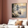 تابلوه مودرن بحيره و مركب صغير SA49221 كل التابلوهات المودرن, قوارب و مراكب, بحار و شواطئ و مراكب ابيض - اوف وايت, اخضر - زيتى, اصفر الوان زيتية - اكريليك, عتيق - فينتاج, كلاسيك – نيو كلاسيك, لوحات فنية غرفة الاستقبال, غرفة المعيشة, غرفة النوم, مدخل المنزل اكريليك, ببرواز, برواز خشبى, مربع