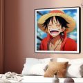 تابلوهات مودرن - لوفى من انمى ون بيس SA54749 كل التابلوهات المودرن, افلام - مسلسلات - ميديا, انمى احمر - نبيتى, ازرق - تركواز, قوى و زاهى ديجيتال آرت, مودرن غرفة اطفال, غرفة شباب ببرواز, برواز SF9, برواز اسود, مربع