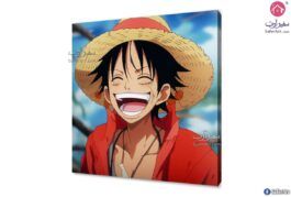 تابلوهات مودرن - لوفى من انمى ون بيس SA54749 تابلوهات افلام - مسلسلات - ميديا احمر - نبيتى ديجيتال آرت غرفة اطفال