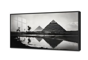 اهرامات الجيزه و النيل قديما SA75617 كل التابلوهات المودرن, مصر الفرعونية, مصر القديمة, مناظر مصرية, مصر ابيض و اسود صور فوتوغرافية, مودرن غرفة المعيشة, غرفة الاستقبال, مكاتب – شركات - اعمال بالعرض, اكريليك, ببرواز, برواز اسود, مستطيل