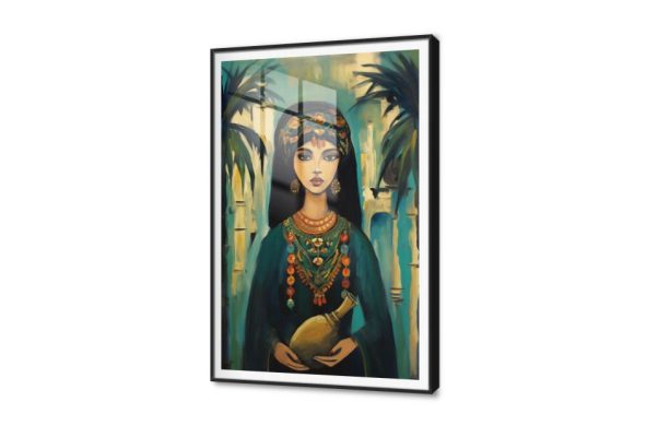 فتاه مصرية تحمل انيه فخارية SA75598 كل التابلوهات المودرن, بنات, مميزة و مختارة, شخصيات و وجوه اخضر - زيتى, بنى - بيج الوان زيتية - اكريليك, عتيق - فينتاج, لوحات فنية, مودرن غرفة الاستقبال, غرفة المعيشة, غرفة بنات, مدخل المنزل برواز SF9, اكريليك, بالطول, ببرواز, برواز اسود, مستطيل