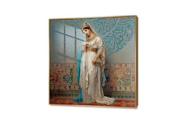 فتاه شرقية مع حروف عربيه SA75643 كل التابلوهات المودرن, بنات, شخصيات و وجوه ازرق - تركواز, ابيض - اوف وايت, فضى – ذهبى الوان زيتية - اكريليك, عتيق - فينتاج, كلاسيك – نيو كلاسيك, لوحات فنية غرفة الاستقبال, غرفة المعيشة, غرفة بنات, مدخل المنزل مربع, اكريليك, ببرواز, برواز ذهبى