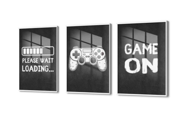 تابلوهات مودرن العاب الكترونية SA77079 كل التابلوهات المودرن, جيمنج - العاب و تسليه, English Text & Quotes ابيض و اسود, اسود, اللون الواحد, الوان داكنة بسيط و هادئ, ديجيتال آرت, كتابات و حروف, مودرن غرفة شباب, مكاتب – شركات - اعمال بالعرض, اكريليك, ببرواز, برواز ابيض, مستطيل