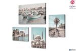 تابلوهات مصر بالوان باستل SA76686 تابلوهات مودرن ازرق - تركواز بسيط و هادئ غرفة الاستقبال