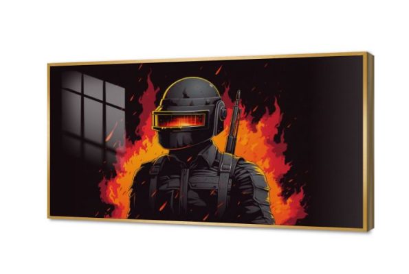 تابلوه مودرن لعبة بابجى SA77409 كل التابلوهات المودرن, اكشن - مغامرات, جيمنج - العاب و تسليه برتقالى, اسود, الوان داكنة ديجيتال آرت, مودرن, نيون ستايل غرفة شباب بالعرض, اكريليك, ببرواز, برواز ذهبى, مستطيل