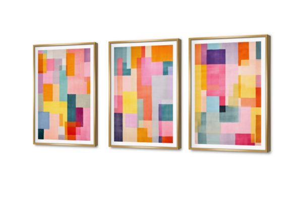 لوحات حائط مودرن بالوان زاهية SA78503 كل التابلوهات المودرن, تجريدي متعدد الالوان, قوى و زاهى الوان مائية, لوحات فنية, مودرن غرفة الاستقبال, غرفة المعيشة, مدخل المنزل, مكاتب – شركات - اعمال بالعرض, ببرواز, برواز SF9, برواز ذهبى, مستطيل