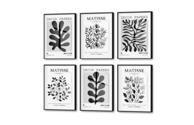 زهور و نباتات بوهو 6 قطع ببرواز باللون الخشبى SA79693 كل التابلوهات المودرن, مميزة و مختارة, تجريدي ابيض و اسود بوهو ستايل, ديجيتال آرت, مودرن غرفة الاستقبال, غرفة المعيشة, مدخل المنزل, مكاتب – شركات - اعمال اكريليك, ببرواز, برواز اسود, مربع, مستطيل