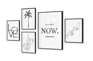 تابلوه boho minimal بسيط جدا SA79595 كل التابلوهات المودرن, English Text & Quotes ابيض و اسود بسيط و هادئ, بوهو ستايل, ديجيتال آرت, رسم خطى, قابل للتعديل, كتابات و حروف, مودرن غرفة الاستقبال, غرفة المعيشة, غرفة النوم, مدخل المنزل بالعرض, اكريليك, ببرواز, برواز اسود, مستطيل