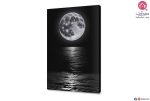 تابلوه القمر فوق البحر SA80479 تابلوهات مودرن ابيض و اسود صور فوتوغرافية غرفة المعيشة