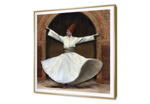 تابلوه مودرن الرقص الصوفى بزخارف العمارة العربية SA80231 كل التابلوهات المودرن, المولوية - الصوفية, اسلامى - ايات قرآنية و خط عربى احمر - نبيتى, ابيض - اوف وايت, بنى - بيج الوان زيتية - اكريليك, لوحات فنية غرفة المعيشة, مدخل المنزل مربع, ببرواز, برواز SF9, برواز ذهبى