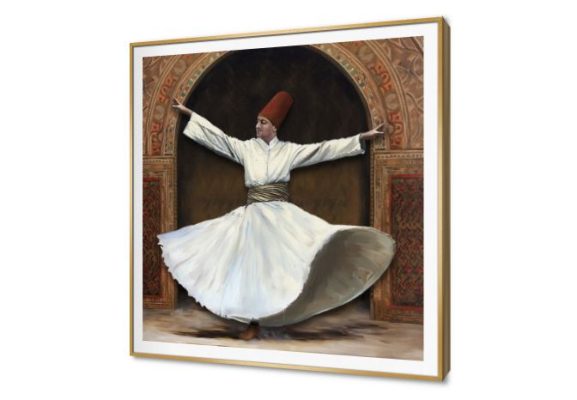 تابلوه مودرن الرقص الصوفى بزخارف العمارة العربية SA80231 كل التابلوهات المودرن, المولوية - الصوفية, اسلامى - ايات قرآنية و خط عربى احمر - نبيتى, ابيض - اوف وايت, بنى - بيج الوان زيتية - اكريليك, لوحات فنية غرفة المعيشة, مدخل المنزل مربع, ببرواز, برواز SF9, برواز ذهبى