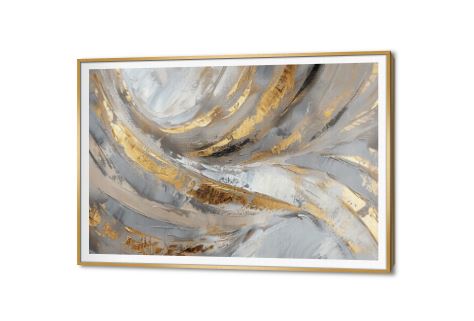 تابلوه تجريدى بستايل الرسم الزيتى ذهبى و رمادى SA81111 كل التابلوهات المودرن, تجريدي رمادى, فضى – ذهبى الوان زيتية - اكريليك, لوحات فنية, مودرن غرفة الاستقبال, غرفة المعيشة, مدخل المنزل, مكاتب – شركات - اعمال بالعرض, ببرواز, برواز SF9, برواز ذهبى, مستطيل