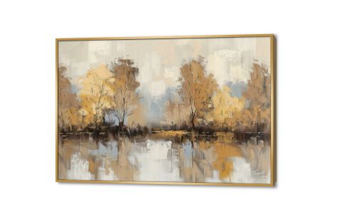 تابلوهات ديكور غابه فى فصل الخريف SA81070 كل التابلوهات المودرن, اشجار, مناظر طبيعية اصفر, بنى - بيج الوان زيتية - اكريليك, كلاسيك – نيو كلاسيك, لوحات فنية, مودرن غرفة الاستقبال, غرفة المعيشة, غرفة النوم, مكاتب – شركات - اعمال فصل الخريف بالعرض, ببرواز, برواز ذهبى, مستطيل