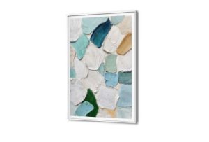 تابلوهات مودرن ضربات فرشاه سميكة SA88014 كل التابلوهات المودرن, تجريدي ابيض - اوف وايت, ازرق - تركواز, اصفر الوان زيتية - اكريليك, لوحات فنية, مظهر بارز, مودرن غرفة الاستقبال, غرفة المعيشة, مدخل المنزل, مكاتب – شركات - اعمال بالطول, ببرواز, برواز SF9, برواز ابيض, مستطيل