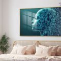 لوحات وجه رقمى تكنولوجى SA88895 كل التابلوهات المودرن, اعمال و شركات, بنات, تكنولوجى, تكنولوجى و معلومات, شخصيات و وجوه ازرق - تركواز, اسود ديجيتال آرت, مودرن, نيون ستايل مكاتب – شركات - اعمال فى الليل اكريليك, بالعرض, ببرواز, برواز ذهبى, مستطيل