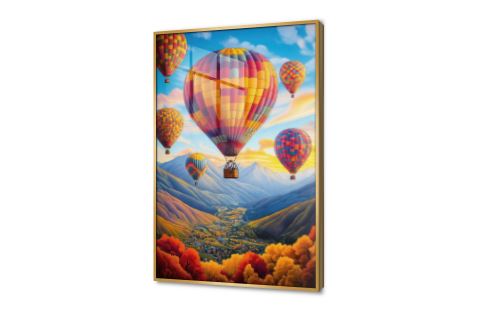 تابلوه حائط مناطيد هوائية فى وادى اخضر SA88966 كل التابلوهات المودرن, اعمال و شركات, سياحة و سفر, مناطيد هوائية, سيارات – دراجات - مواصلات احمر - نبيتى, ازرق - تركواز, اصفر, قوى و زاهى, متعدد الالوان الوان زيتية - اكريليك, لوحات فنية, مودرن غرفة المعيشة, مكاتب – شركات - اعمال اكريليك, بالطول, ببرواز, برواز ذهبى, مستطيل