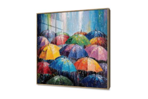 لوحات حائط مودرن مظلات - شمسيات ملونه تحت المطر SA88749 كل التابلوهات المودرن, شمسية و مظلات, طبيعه صامتة احمر - نبيتى, اخضر - زيتى, ازرق - تركواز, اصفر, برتقالى, متعدد الالوان, موف – ارجوانى الوان زيتية - اكريليك, لوحات فنية, مودرن غرفة المعيشة, غرفة بنات شتاء و ثلوج اكريليك, ببرواز, برواز خشبى, مربع