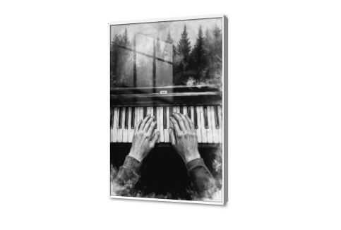 تابلوه مودرن كانفس العزف على البيانو SA88348 كل التابلوهات المودرن, ايادى, هوايات, شخصيات و وجوه, موسيقي ابيض و اسود, اسود الوان مائية, لوحات فنية, مودرن غرفة المعيشة, مكاتب – شركات - اعمال اكريليك, بالطول, ببرواز, برواز ابيض, مستطيل