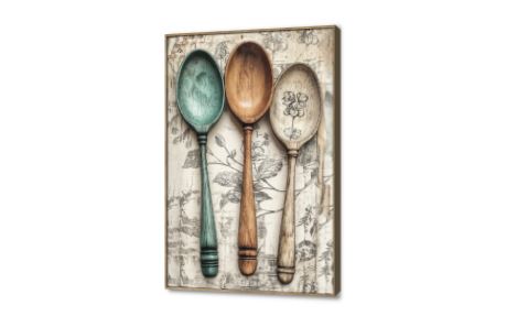 تابلوه مودرن كانفس ملاعق خشبية مميزة SA88152 كل التابلوهات المودرن, مشروبات – اطعمة - المطبخ ابيض - اوف وايت, ازرق - تركواز, بنى - بيج عتيق - فينتاج, كلاسيك – نيو كلاسيك, لوحات فنية غرفة الطعام - المطبخ, مكاتب – شركات - اعمال بالطول, ببرواز, برواز خشبى, مستطيل