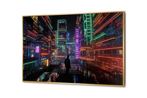 تابلوهات مودرن مدينة مستقبلية خيالية SA88879 كل التابلوهات المودرن, اعمال و شركات, تكنولوجى, تكنولوجى و معلومات, خيال - خيال علمى اخضر - زيتى, اسود, الوان داكنة, برتقالى ديجيتال آرت, مودرن, نيون ستايل غرفة شباب, مكاتب – شركات - اعمال بالعرض, برواز ذهبى, مستطيل