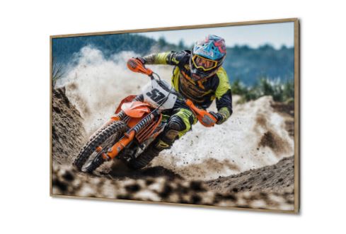 تابلوه مودرن عرض للموتوكروس الحر SA89246 كل التابلوهات المودرن, دراجات بخارية - موتوسيكلات, رياضات, هوايات, سيارات – دراجات - مواصلات برتقالى, بنى - بيج صور فوتوغرافية, مودرن غرفة شباب, مكاتب – شركات - اعمال بالعرض, ببرواز, برواز خشبى, مستطيل
