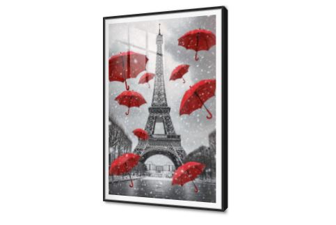 لوحات برج ايفل فى الشتاء SA88734 كل التابلوهات المودرن, دول و مدن مشهورة, شمسية و مظلات, طبيعه صامتة, اماكن و مدن و مباني ابيض و اسود, احمر - نبيتى, اللون الواحد ديجيتال آرت, مودرن غرفة المعيشة, غرفة النوم, غرفة بنات, مكاتب – شركات - اعمال شتاء و ثلوج اكريليك, بالطول, ببرواز, برواز SF9, برواز اسود, مستطيل