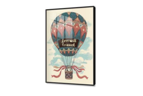 تابلوه مودرن منطاد هوائى "Love will travel" SA88957 كل التابلوهات المودرن, مناطيد هوائية, سيارات – دراجات - مواصلات احمر - نبيتى, ازرق - تركواز, اصفر الوان مائية, عتيق - فينتاج, لوحات فنية, مودرن غرفة المعيشة, غرفة بنات, مكاتب – شركات - اعمال اكريليك, بالطول, ببرواز, برواز اسود, مستطيل